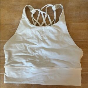Lululemon Free to Be Longline Bra, Size 6 in White
